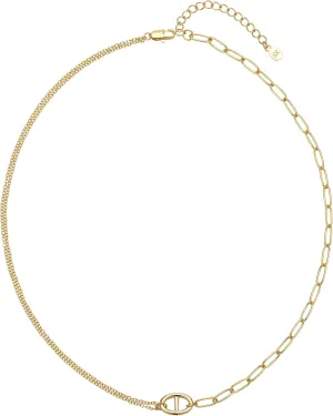 14K Gold Plated Dainty Layered Chain Necklace for Women  Adjustable Minimalist Pendant Jewelry, Trendy Fashion Gift | Star & Anchor Necklace