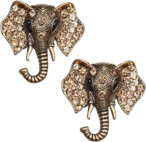 2pcs Elephant Animal Brooch Pins Set for Women Corsage Brooches Pin for Women Men Vintage Brooch Pin Jewelry