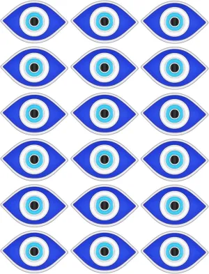30 Pcs Evil Eye Brooch Blue Evil Eye Enamel Pin Vintage Lapel Pin for Jacket Backpack Clothes Bag Men Women Gifts