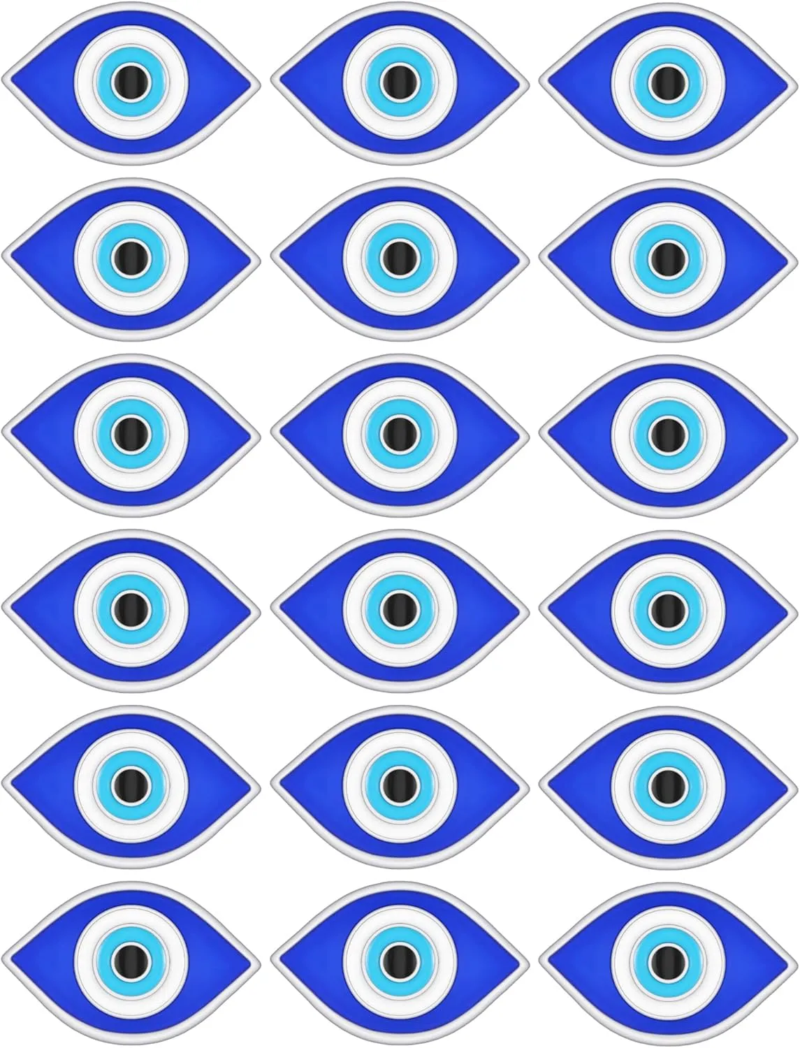 30 Pcs Evil Eye Brooch Blue Evil Eye Enamel Pin Vintage Lapel Pin for Jacket Backpack Clothes Bag Men Women Gifts