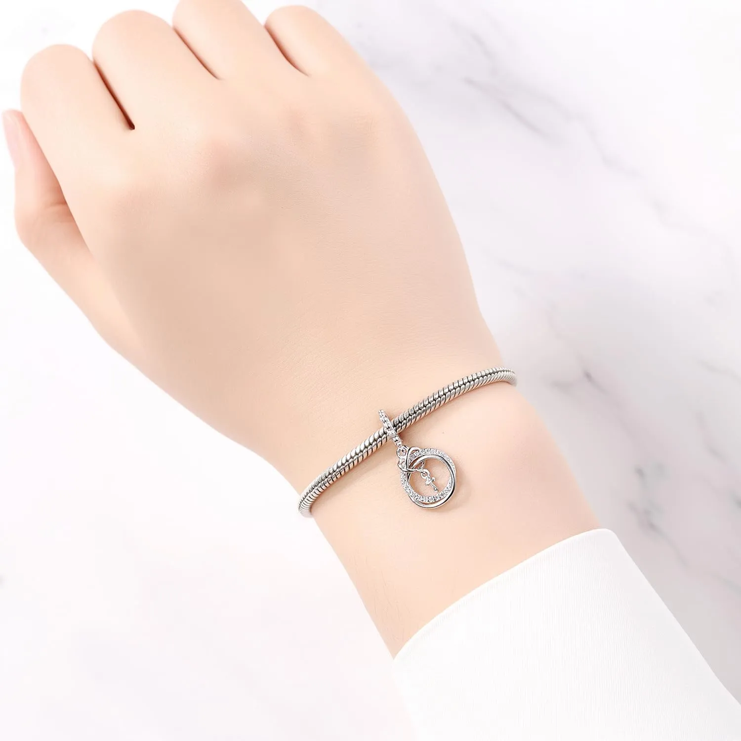 925 Sterling Silver Charms for Bracelets - Pendant Bead Charms Jewelry Present for Women Family Friends