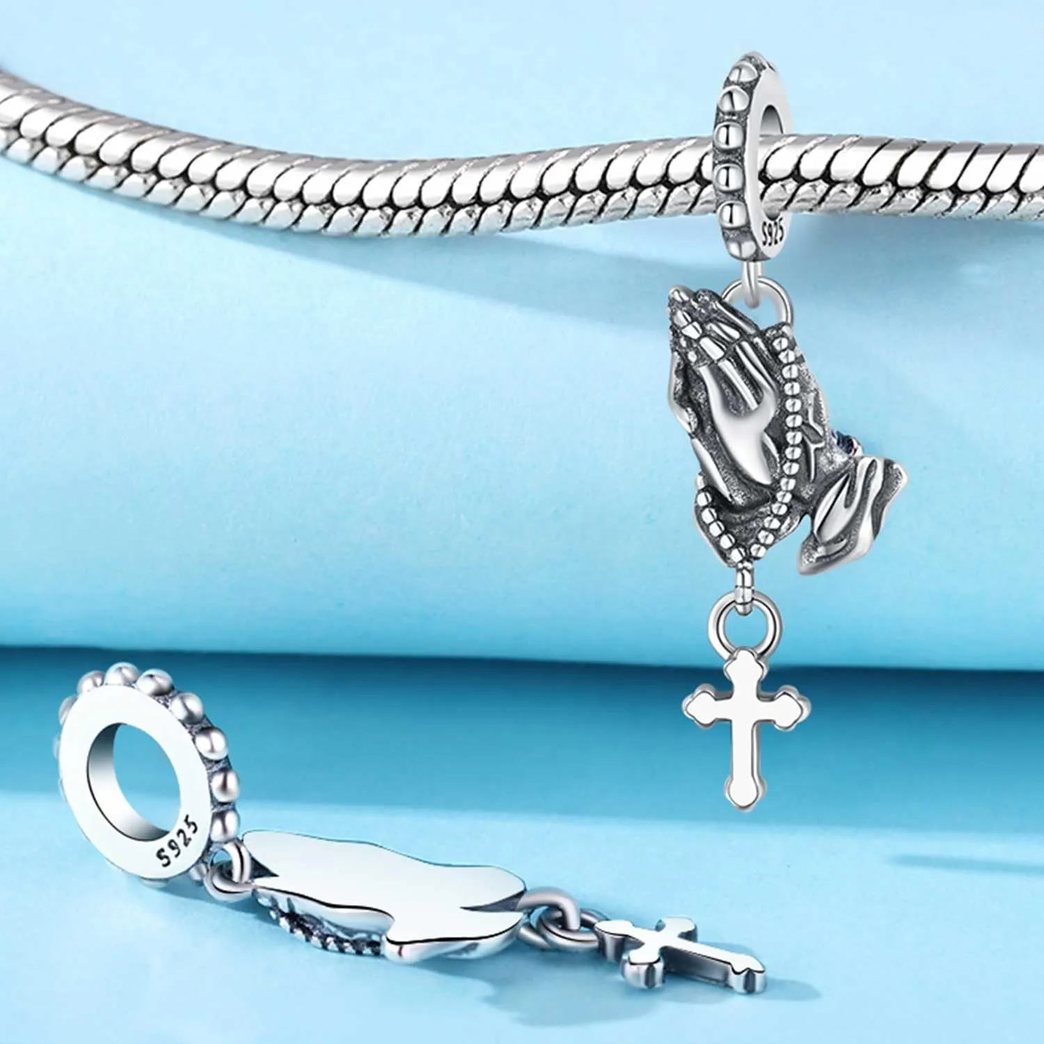 925 Sterling Silver Charms for Bracelets - Pendant Bead Charms Jewelry Present for Women Family Friends
