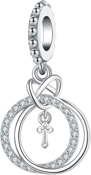 925 Sterling Silver Charms for Bracelets - Pendant Bead Charms Jewelry Present for Women Family Friends