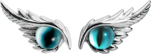 925 Sterling Silver Devil's Eyes Pair Necklace Bracelet Earrings Set, Exquisite Couple Gifts, Suitable for Wedding, Anniversary, Birthday Friends Wedding Gifts.