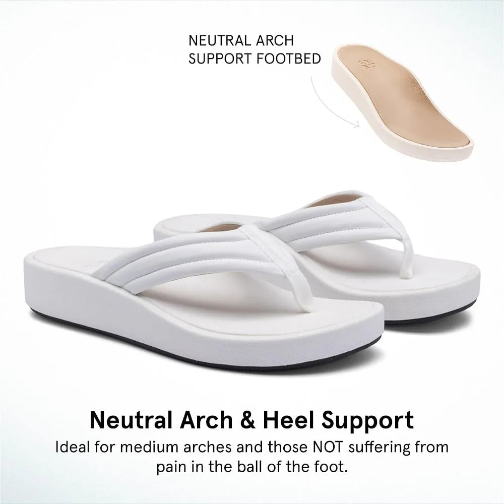 ABEO Paseo Flip Flops For Women | Orthopedic Sandals | Arch Support Sandals Women | Plantar Fasciitis Relief | Built-In Orthotics Inserts For Women