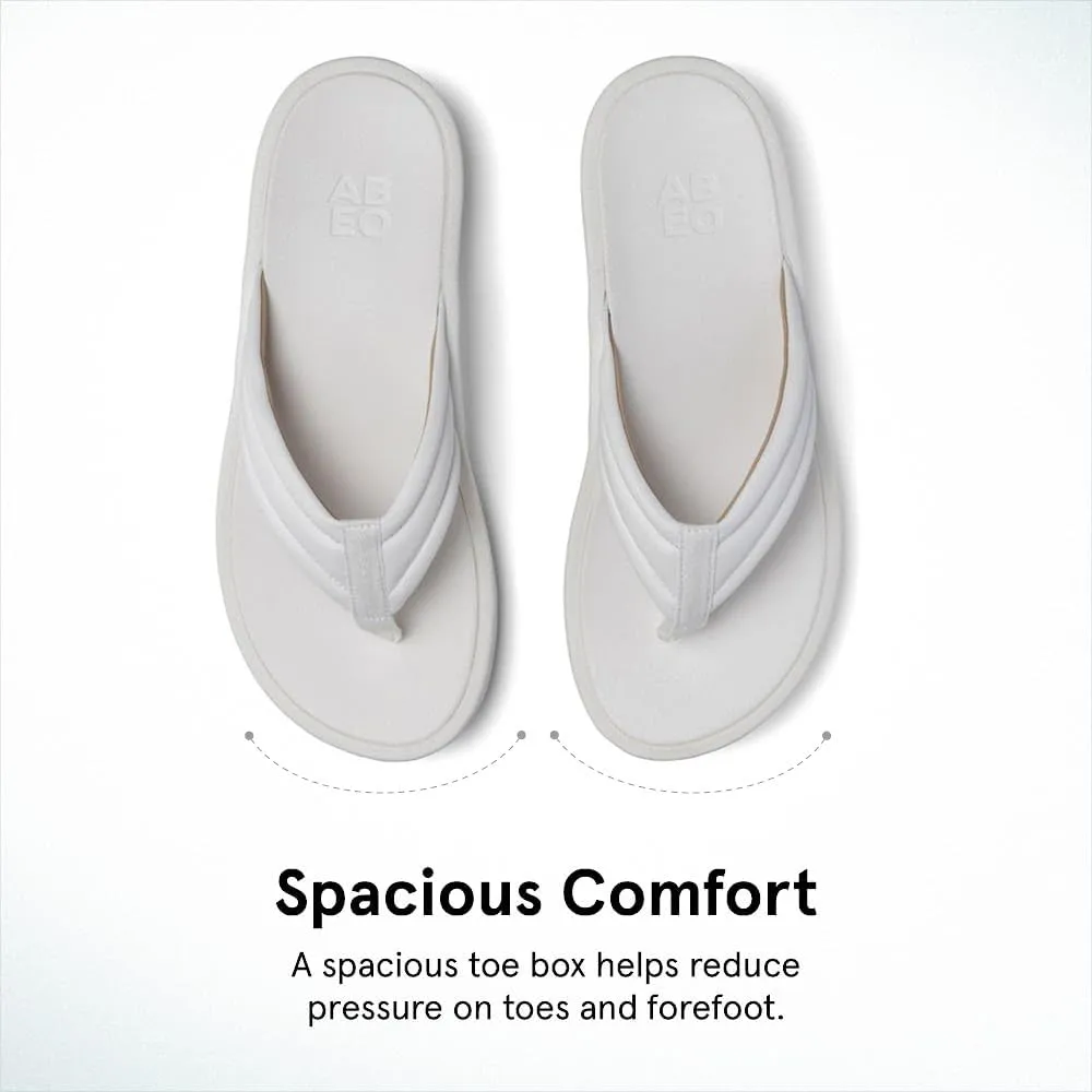 ABEO Paseo Flip Flops For Women | Orthopedic Sandals | Arch Support Sandals Women | Plantar Fasciitis Relief | Built-In Orthotics Inserts For Women