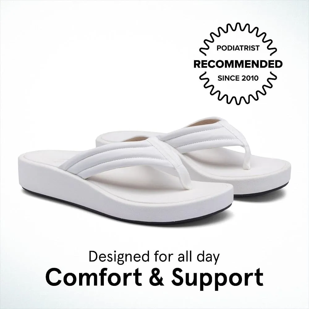 ABEO Paseo Flip Flops For Women | Orthopedic Sandals | Arch Support Sandals Women | Plantar Fasciitis Relief | Built-In Orthotics Inserts For Women