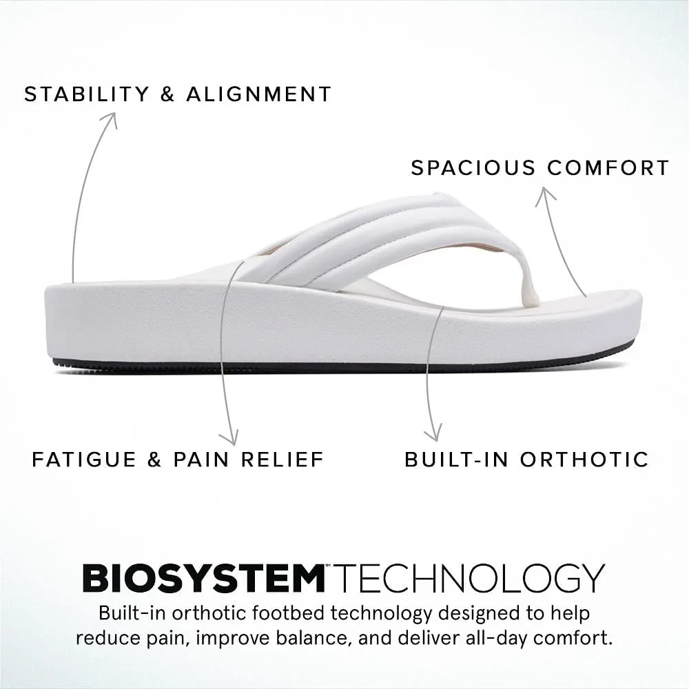 ABEO Paseo Flip Flops For Women | Orthopedic Sandals | Arch Support Sandals Women | Plantar Fasciitis Relief | Built-In Orthotics Inserts For Women