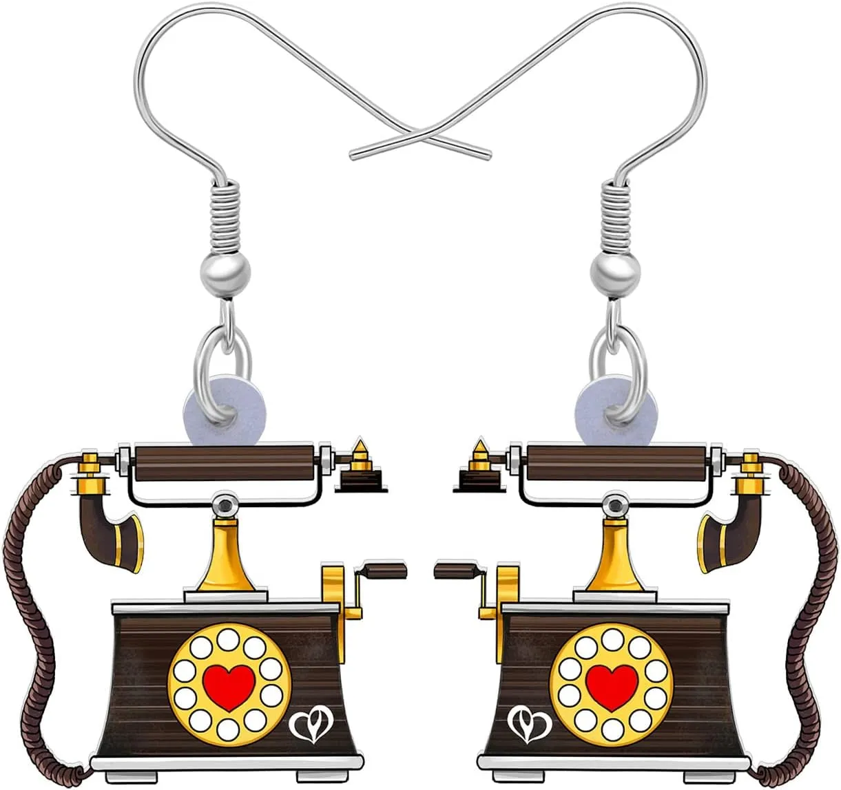 Acrylic Retro 80s 90s Cassette Tape Earrings Radio Camera Dangle Vintage Jewelry Nostalgia Gifts for Women