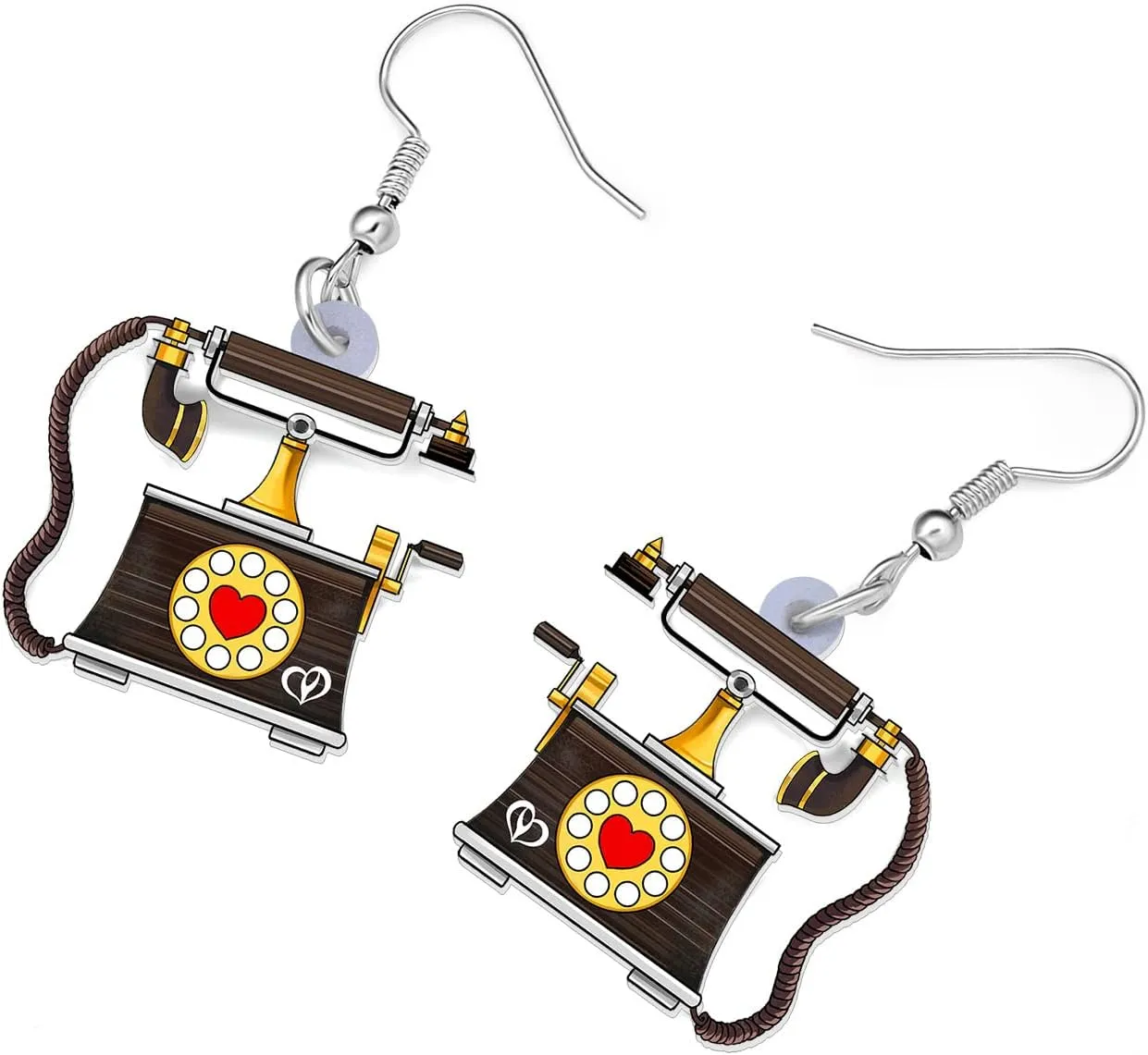 Acrylic Retro 80s 90s Cassette Tape Earrings Radio Camera Dangle Vintage Jewelry Nostalgia Gifts for Women