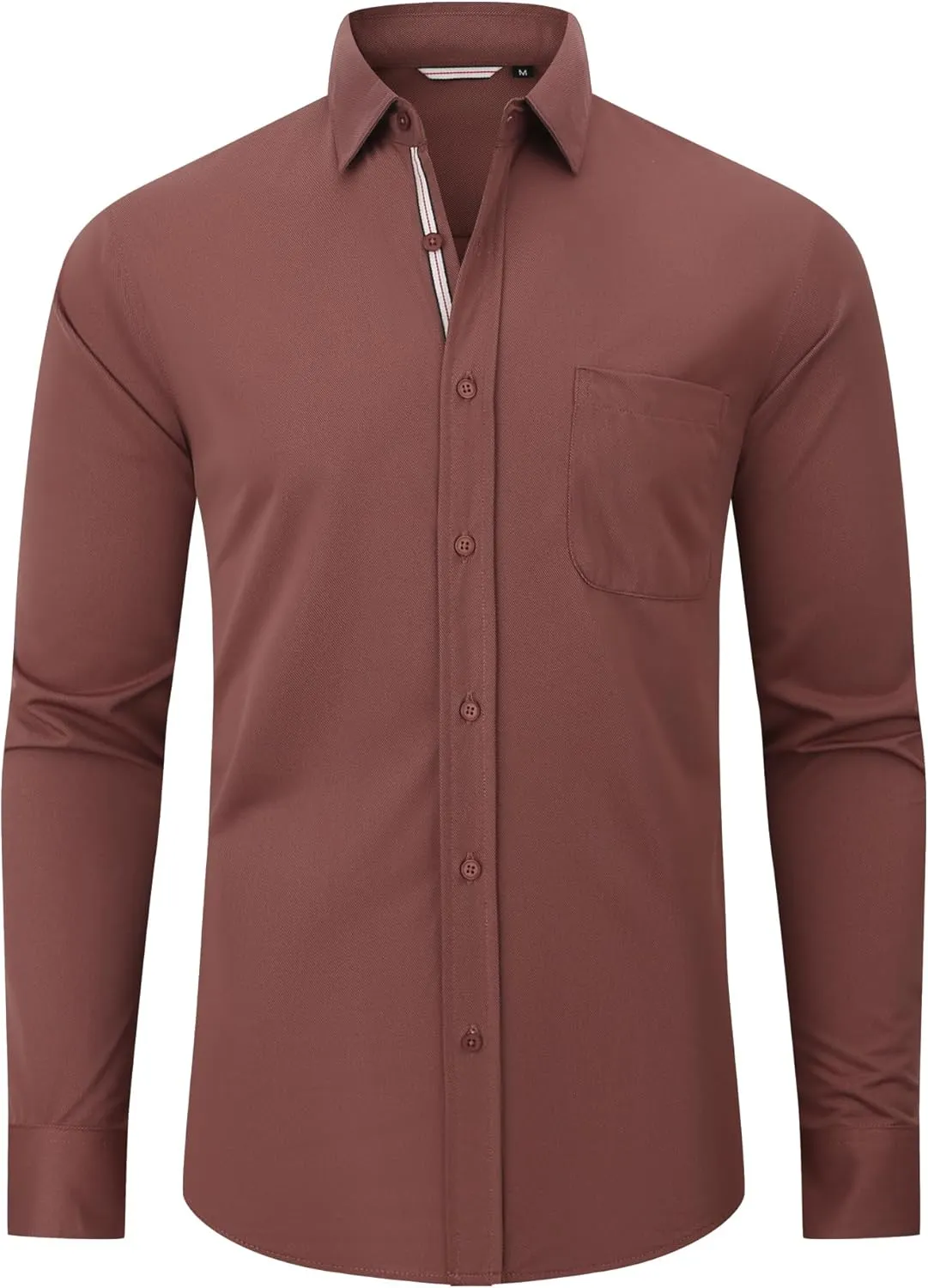 Alex Vando Mens Oxford Shirts Wrinkle Free Quick-Dry Casual Button Down Shirt