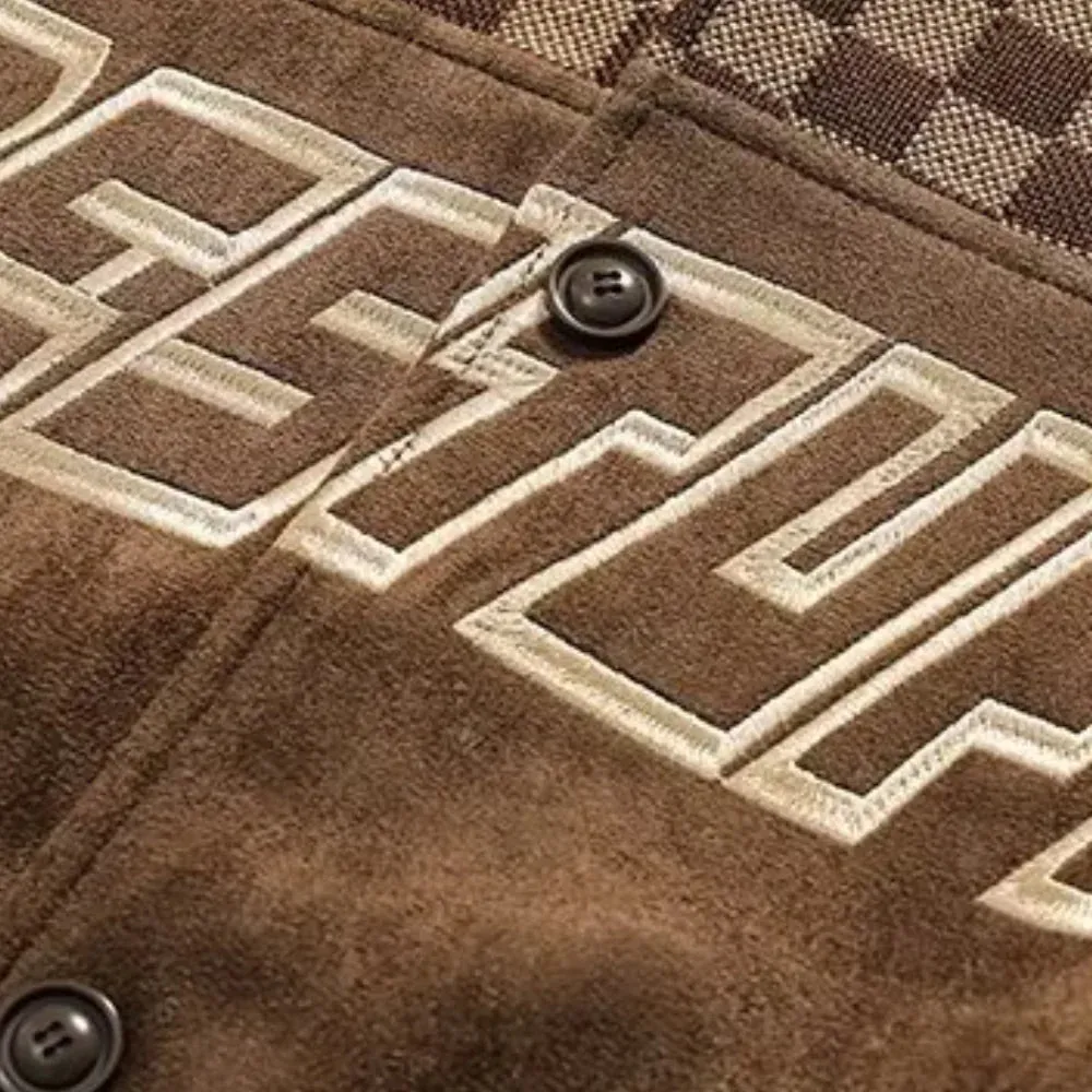 American Vintage Patchwork Biker Suede Jackets