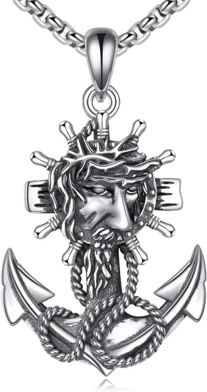 ANGSAU Soccer/Baseball/Arrowed Necklace for Men S925 Sterling Silver I Can Do All Things Inspirational Ball Sport Jewelry Gifts Pendant Necklace