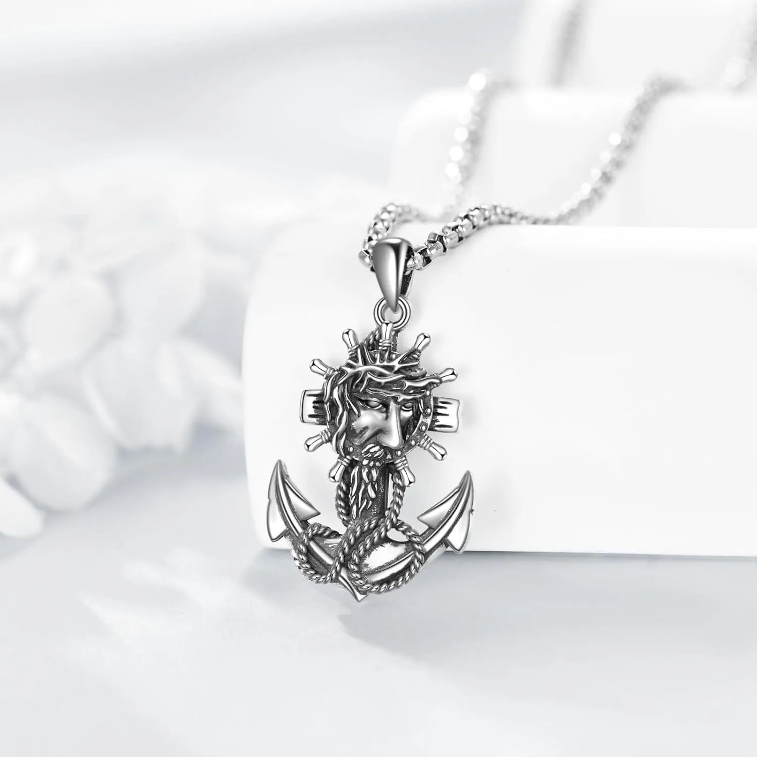 ANGSAU Soccer/Baseball/Arrowed Necklace for Men S925 Sterling Silver I Can Do All Things Inspirational Ball Sport Jewelry Gifts Pendant Necklace