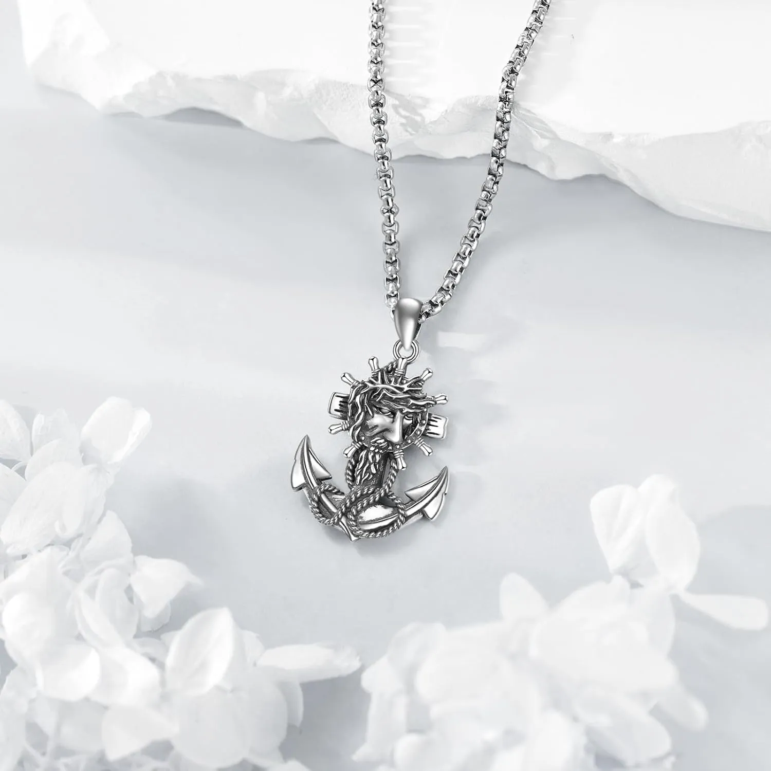 ANGSAU Soccer/Baseball/Arrowed Necklace for Men S925 Sterling Silver I Can Do All Things Inspirational Ball Sport Jewelry Gifts Pendant Necklace