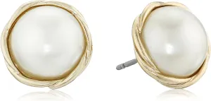 Anne Klein Small Twisted Stud Earrings