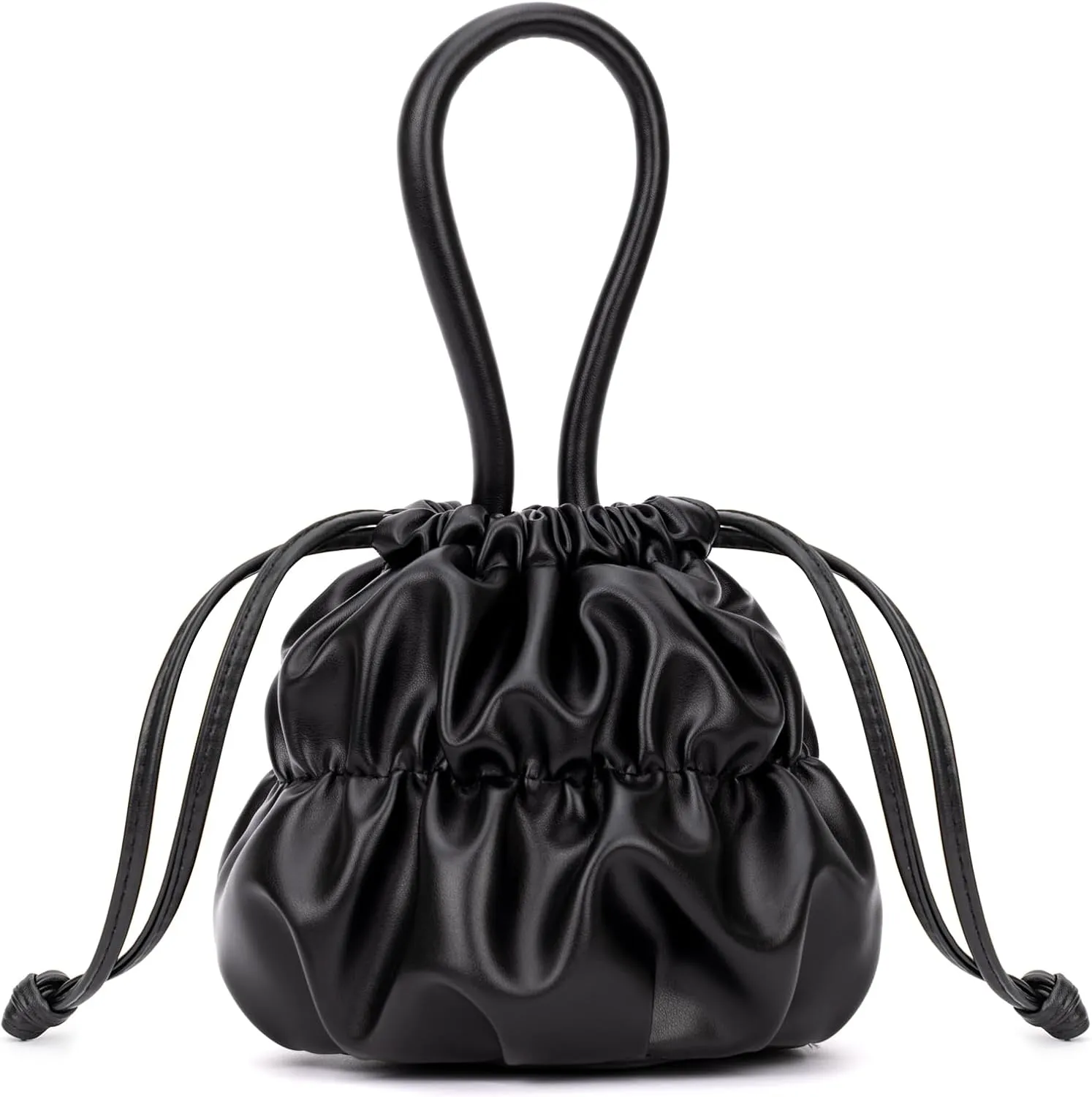 BADDIES Bucket Purse for Women,Bucket Crossbody Bag Drawstring Shoulder Purse,Small Bucket Purse Handbag