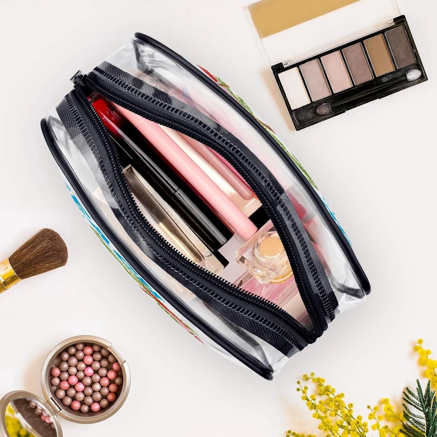 Beach Gifts Beach Lover Gift Makeup Bag Beach Themed Cosmetic Bag Gifts Birthday Christmas Graduation Gift for Girl Teens Women Beach Lover Sister Friend Vacation Gift Travel Zipper Toiletry Pouch
