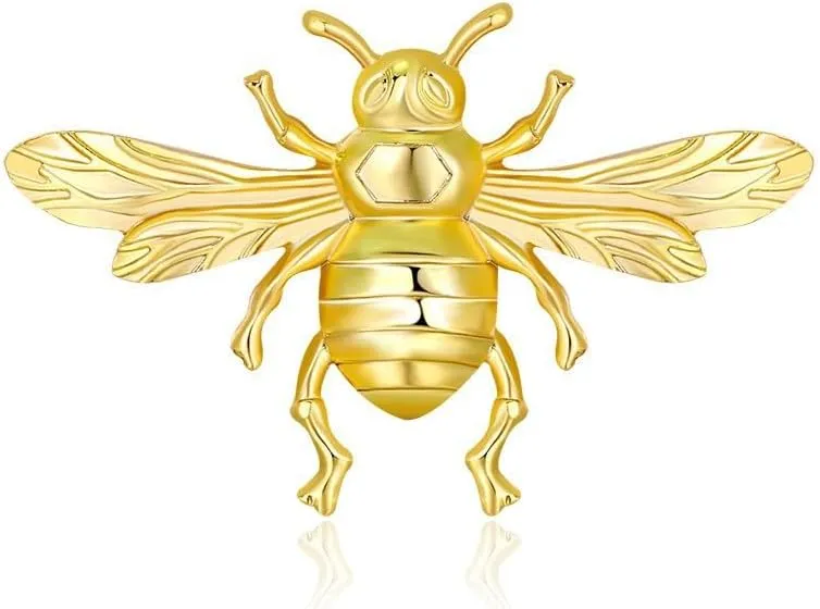 Bee Brooch, Jewelry Gift for Women, Girls, Ladies, Exquisite Packaging