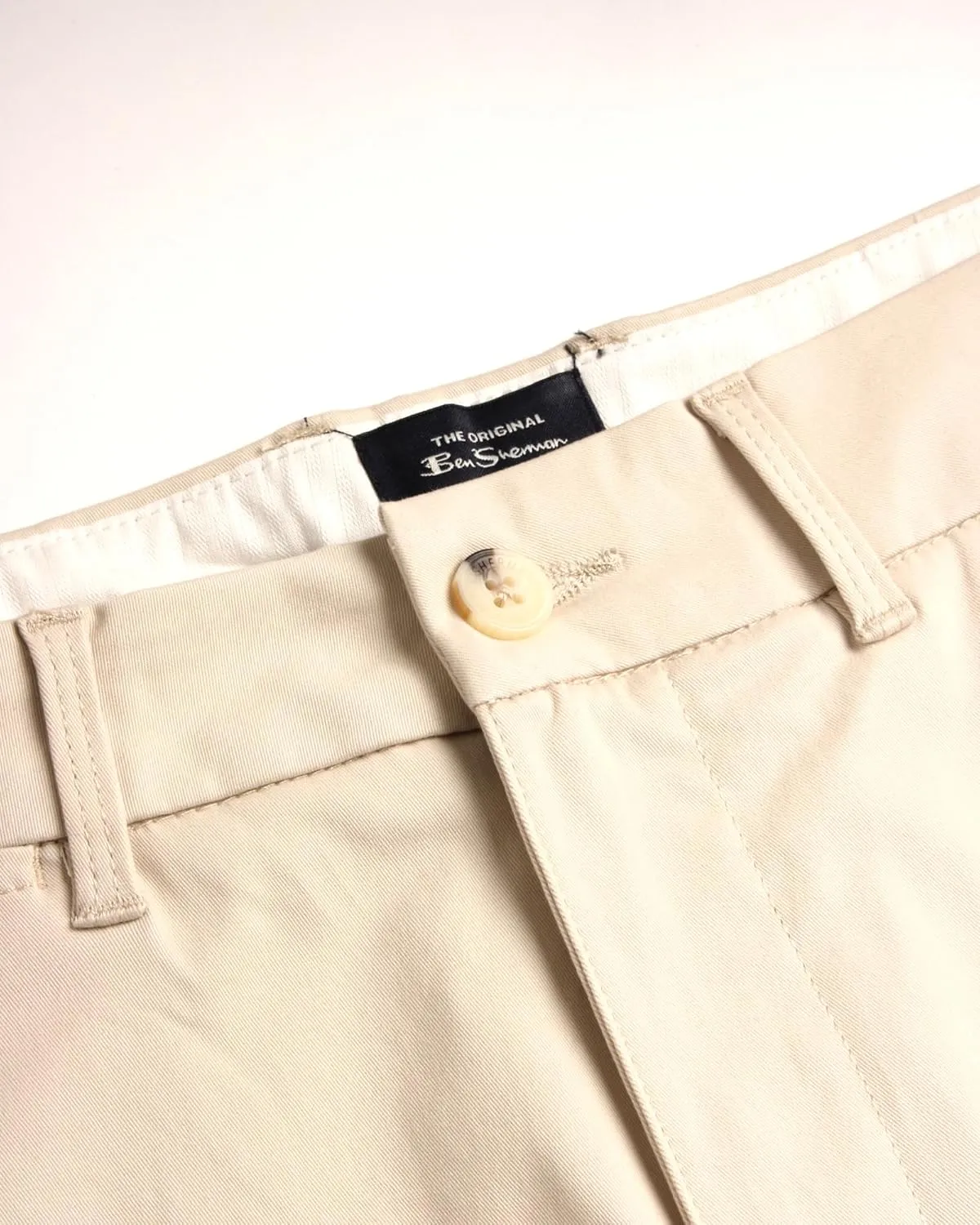 Ben Sherman Men's Slim Fit Chino Pants - Men's Fashion Comfort Stretch Cotton Casual Pants - Stylish Tapered Chinos for Men