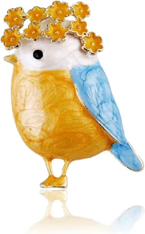 Bird Brooch, Jewelry Gift for Women, Girls, Ladies, Exquisite Packaging