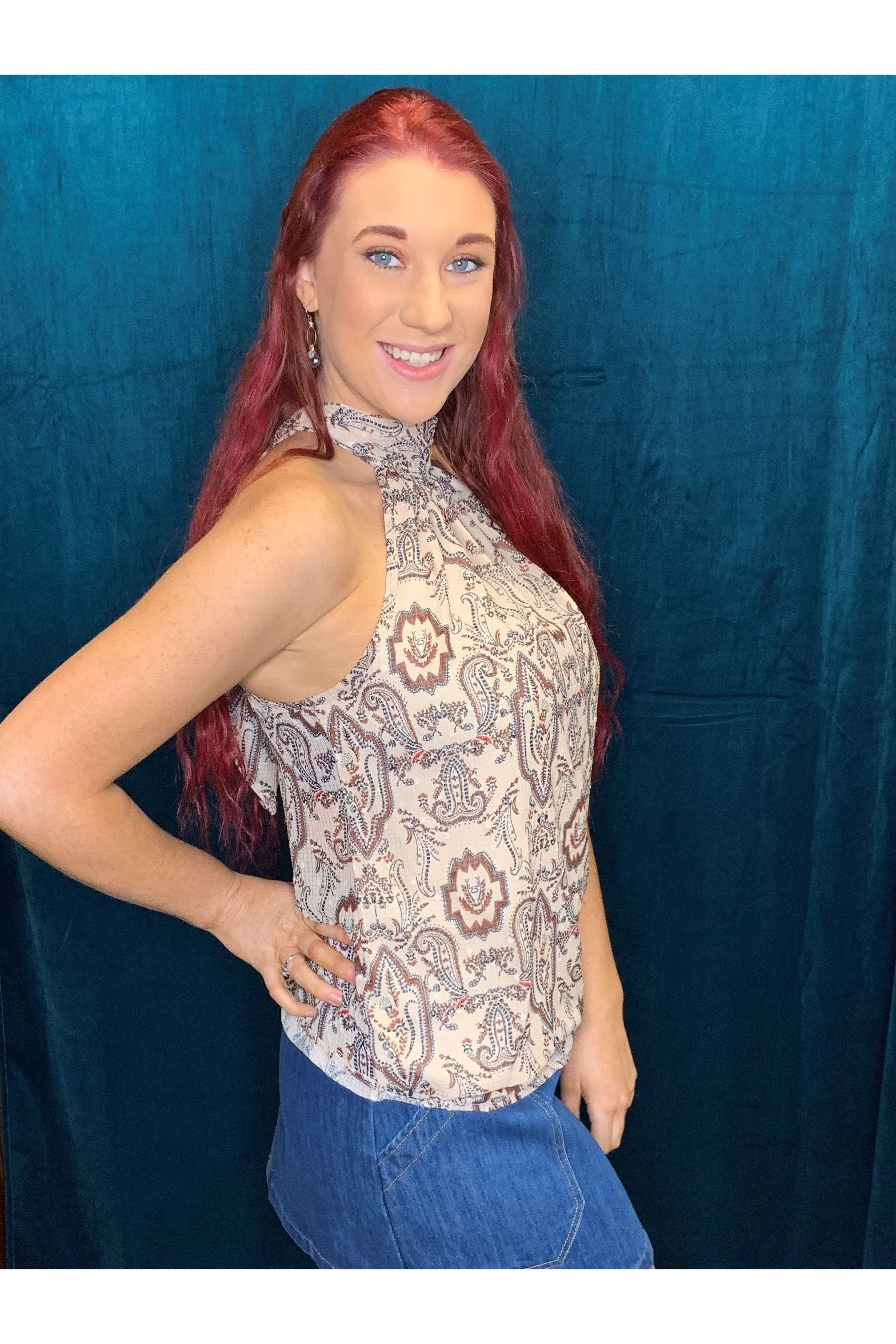 Bishop And Young Claudeen Tie Neck Top