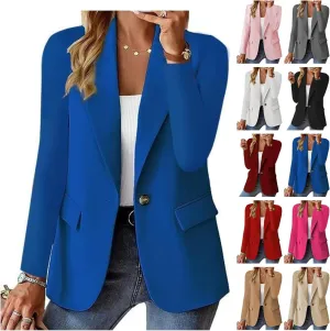 Blazers for Women 2025 Trendy Business Casual Jackets Long Sleeve Open Front Cardigan Work Suit Spring Fashion Blazer