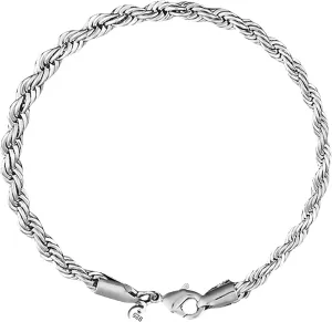 Bracelets braclets 925 Sterling Silver Bracelets Fashion Vintage Couples Hollow Wavy Design Bangles Party Jewelry Bangle (Silver Twist)