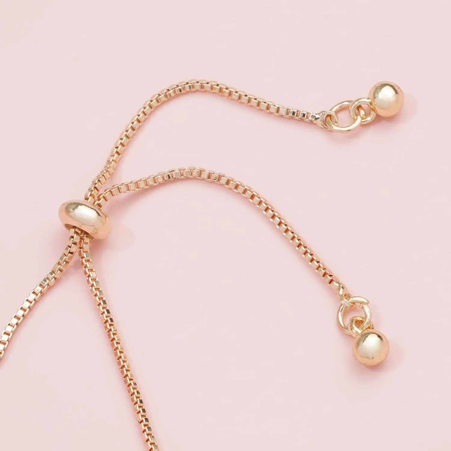 Bracelets Jewelry Gifts for Women - Gold Silver Trendy Fashion Adjustable Pink Crystal Link Bangle Bracelet Birthday Gifts for Women