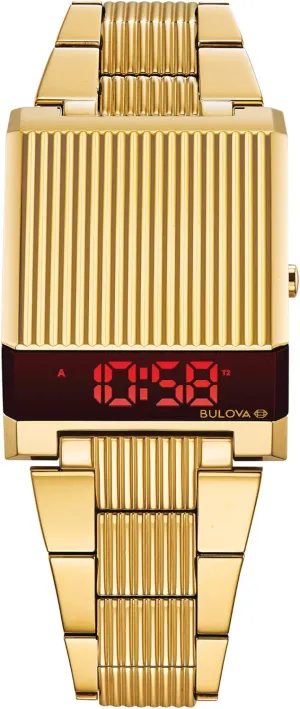 Bulova Mens Archive Series LED Computron Stainless Steel Watch