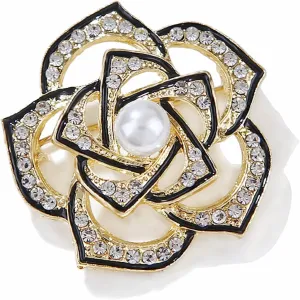 Camellia Flower Brooch, Jewelry Gift for Women, Girls, Ladies, Exquisite Packaging