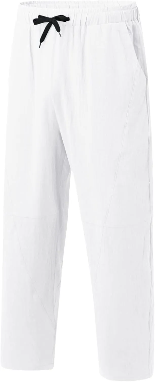 Cargo Pants for Men Baggy Casual Active Sports Sweatpants for Men Long Openleg Track Fleece Cargo Jogging Pants Mens
