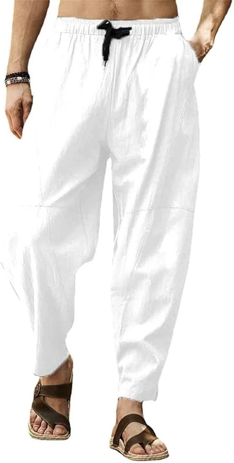 Cargo Pants for Men Baggy Casual Active Sports Sweatpants for Men Long Openleg Track Fleece Cargo Jogging Pants Mens