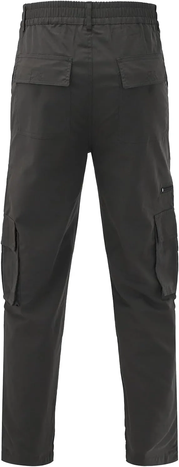 Cargo Pants for Men Relaxed Fit Mens Cargo Pants Tapered Athletic Sweatpants for Jogging Running Exercise Gym Workout