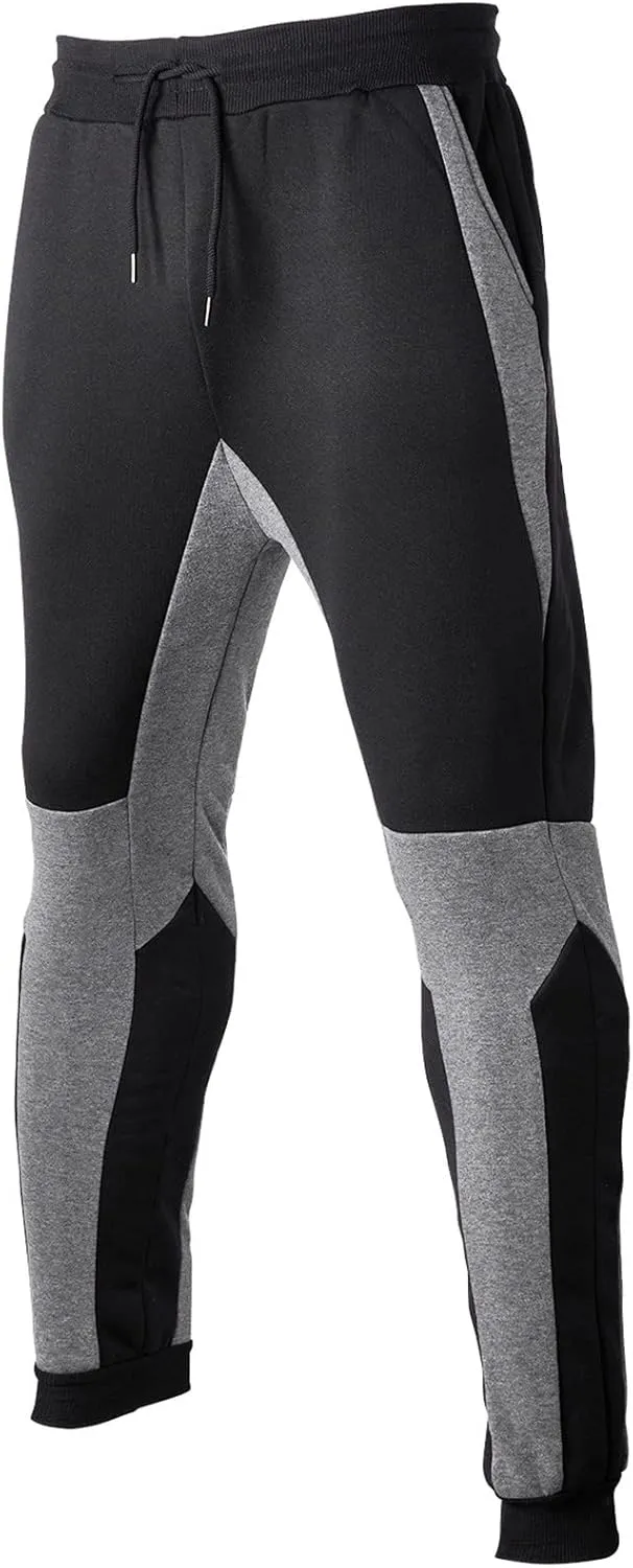 Cargo Pants for Men Relaxed Fit Zipper Pockets Running Athletic Workout Pants Tapered Sweatpants for Men Golf Track