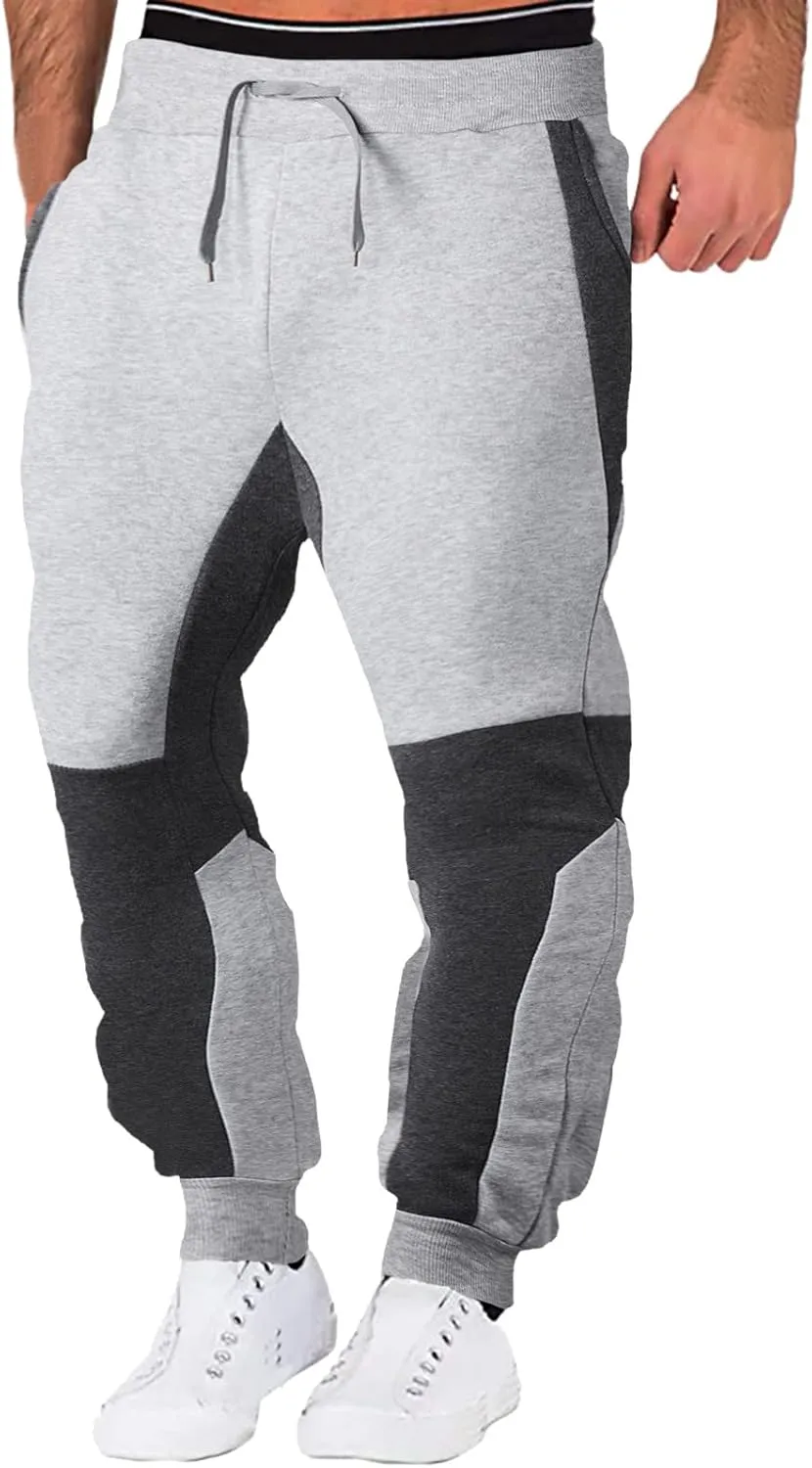 Cargo Pants for Men Relaxed Fit Zipper Pockets Running Athletic Workout Pants Tapered Sweatpants for Men Golf Track