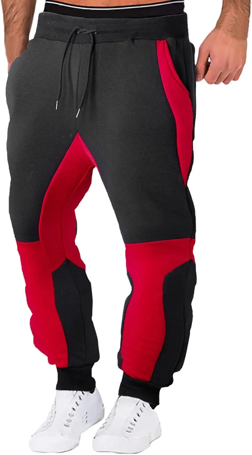 Cargo Pants for Men Relaxed Fit Zipper Pockets Running Athletic Workout Pants Tapered Sweatpants for Men Golf Track