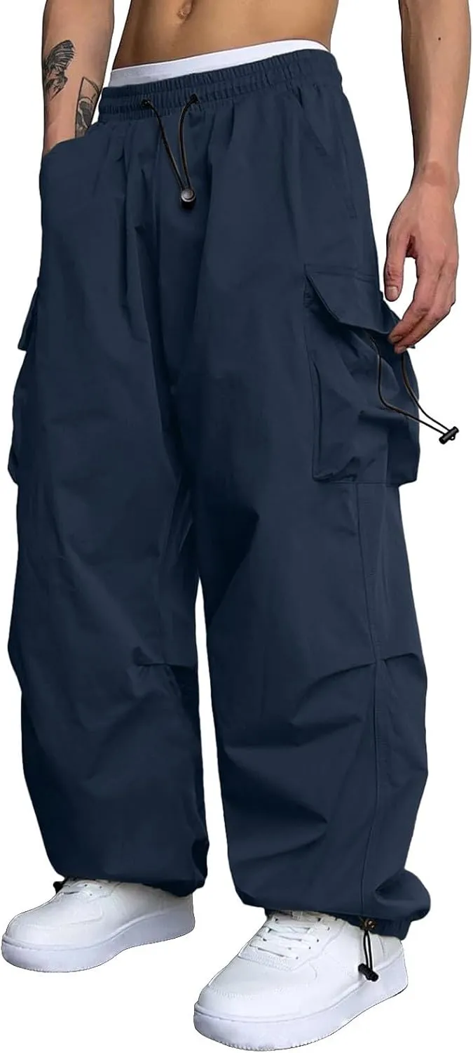 Cargo Work Pant Men Breathable Casual Pull-On Pants Athletic Sweatpants Loose Fit Joggers Bottoms Pant