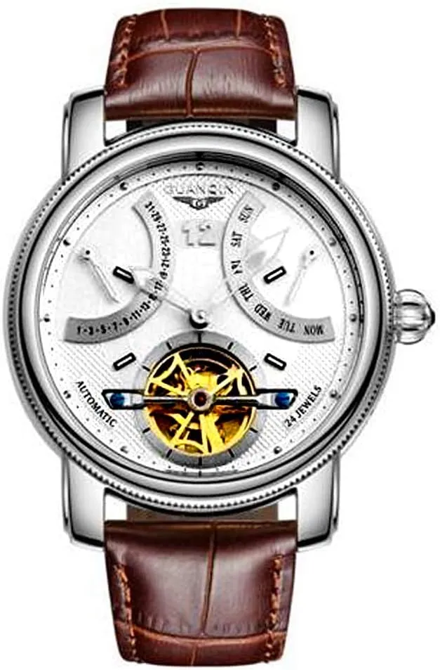 Carlien Fashion Tourbillon Watches Men Gold Wristwatches Automatic Mechanical Watches Luxury