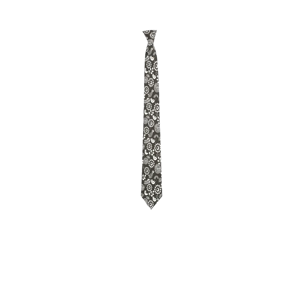 Chokore Black & Grey Silk Tie - Indian at Heart line