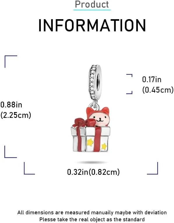 Christmas Animal Family Charms for Bracelets and Necklaces Christmas Jewelry Present for Women