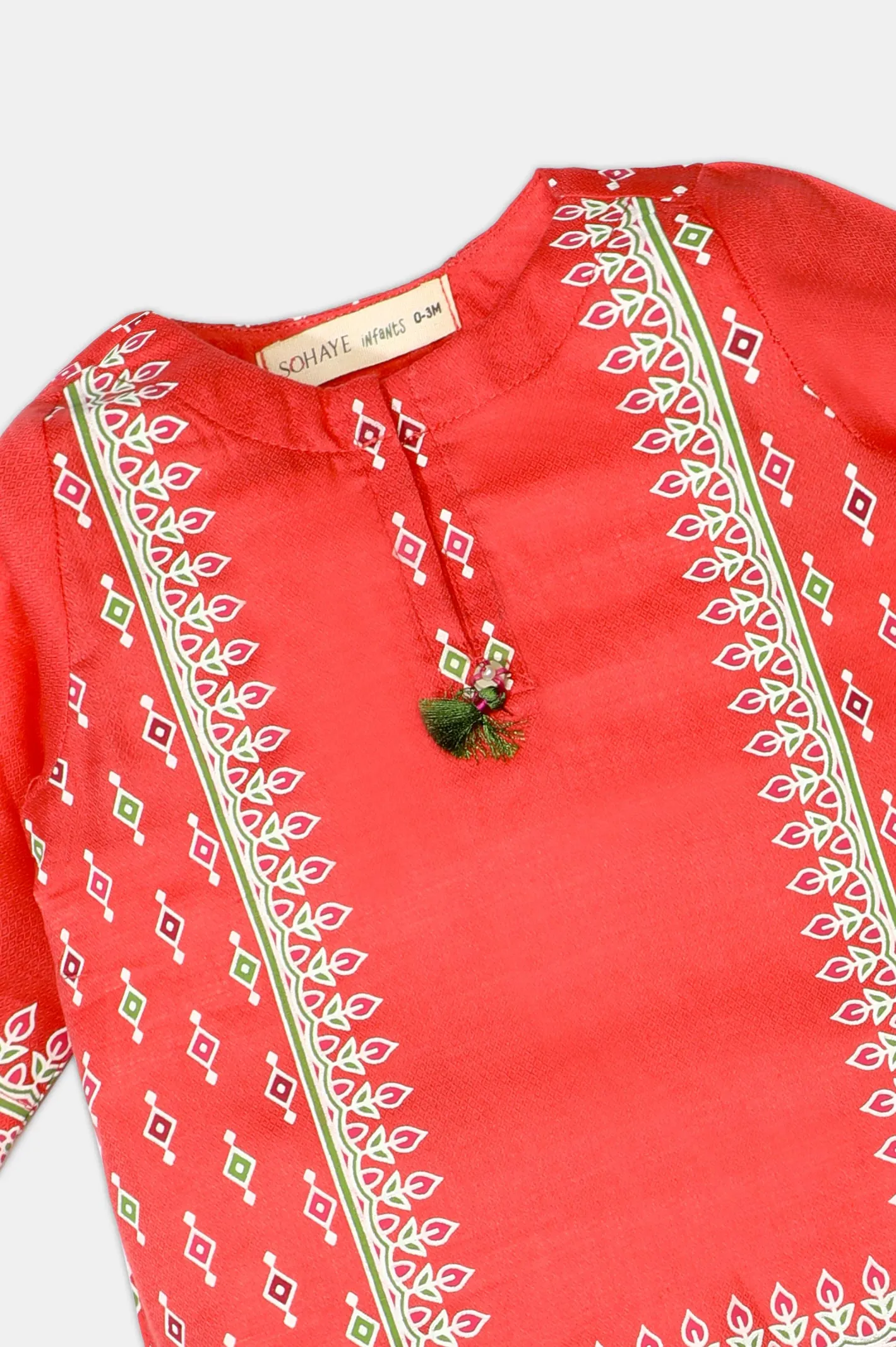Coral Printed Infant Kurti