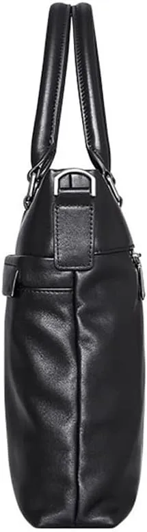 CSCDD Men's Handbag Leather Computer Bag 15.6 Inch Business Large Capacity Briefcase Crossbody Bag