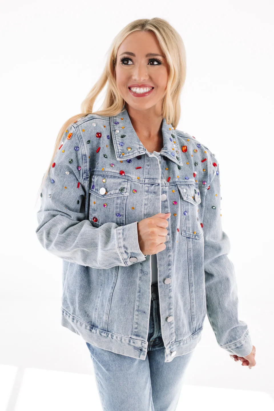 Diamond In The Rough Denim Jacket - Light Denim
