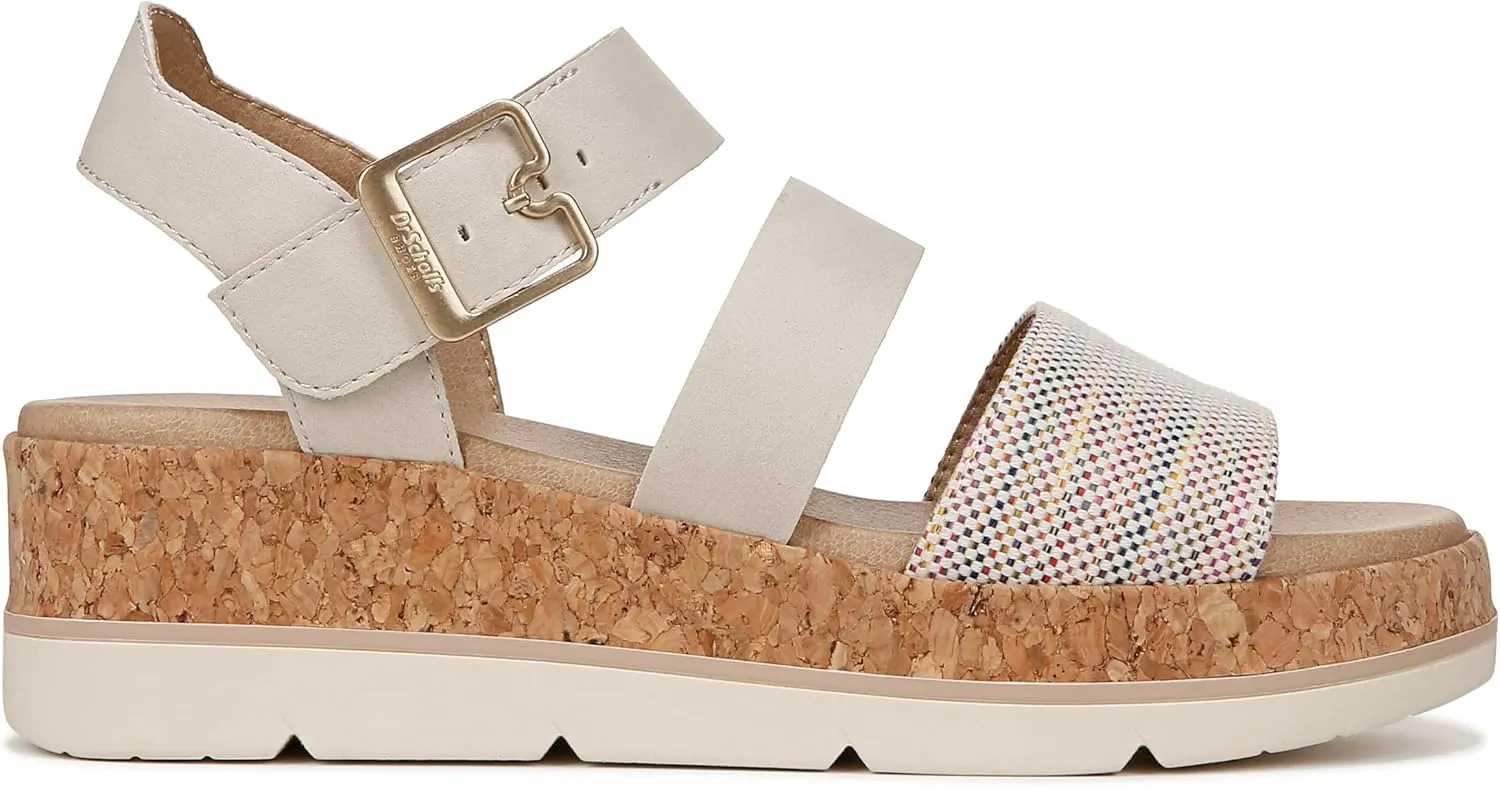 Dr. Scholl's Shoes Women's Once Twice Espadrille Platform Wedge Sandal