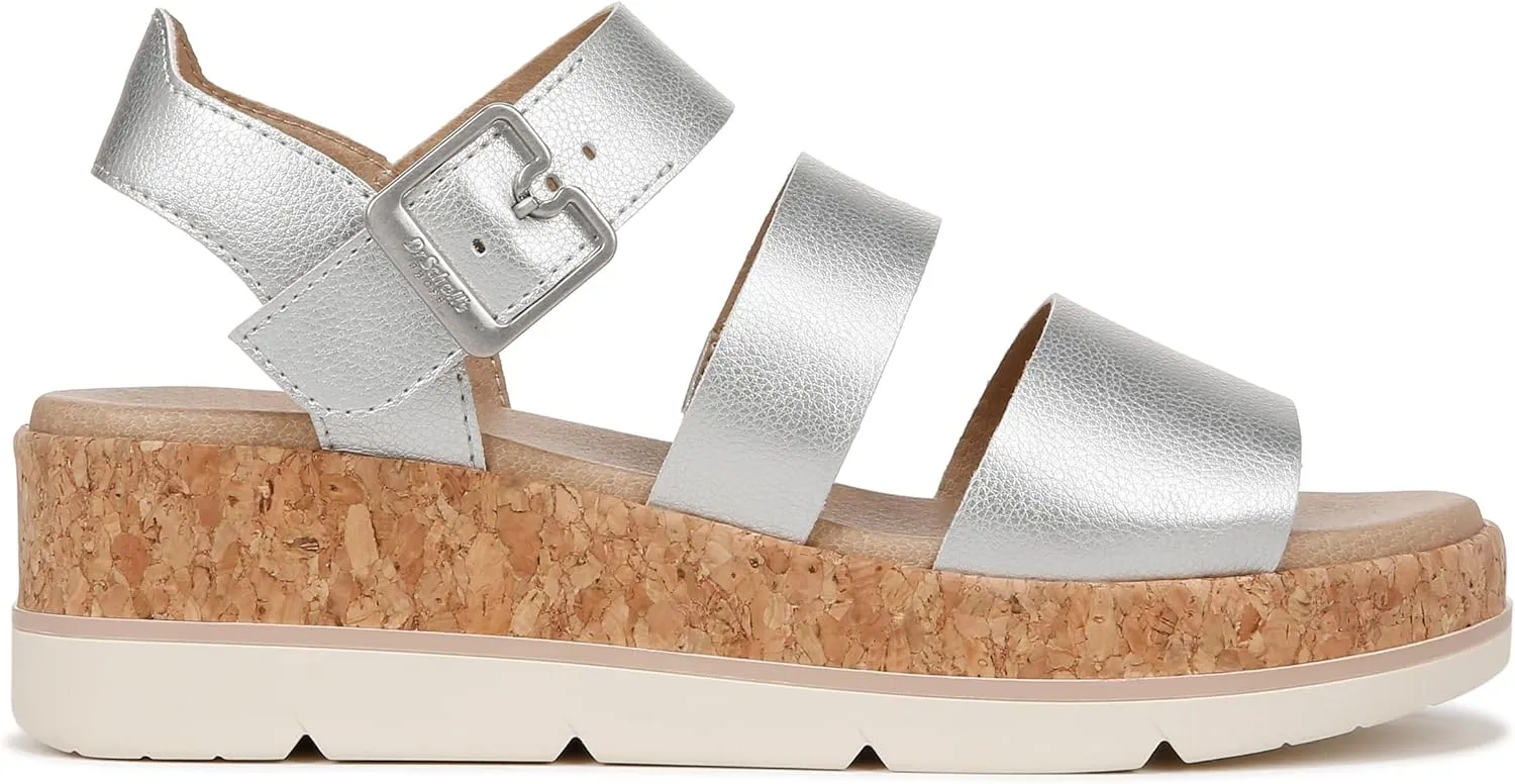 Dr. Scholl's Shoes Women's Once Twice Espadrille Platform Wedge Sandal