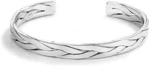 Fashion Men & Women 925 Sterling Silver Bracelet Simple Cuff Bangles Couples Jewelry For Him Her Adjustable Bracelet in a Pretty Gift Box
