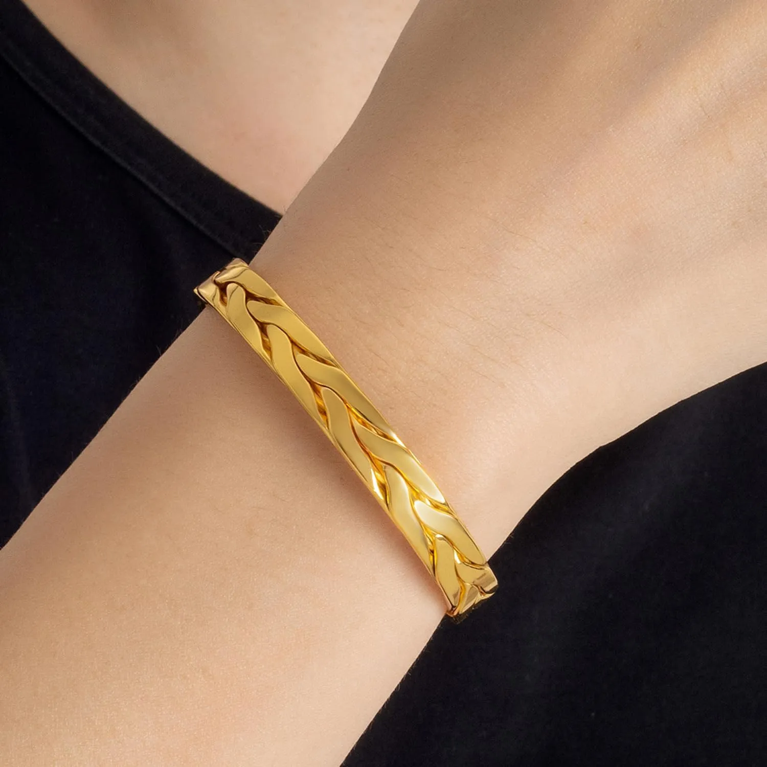 Fashion Men & Women 925 Sterling Silver Bracelet Simple Cuff Bangles Couples Jewelry For Him Her Adjustable Bracelet in a Pretty Gift Box