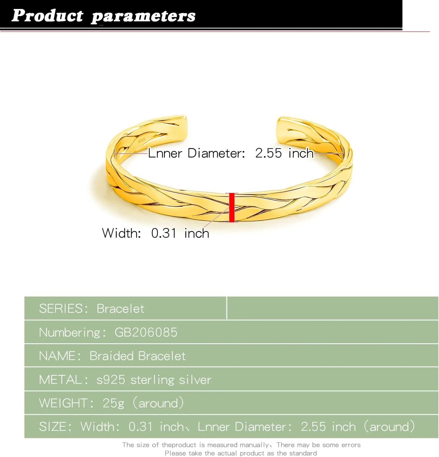 Fashion Men & Women 925 Sterling Silver Bracelet Simple Cuff Bangles Couples Jewelry For Him Her Adjustable Bracelet in a Pretty Gift Box