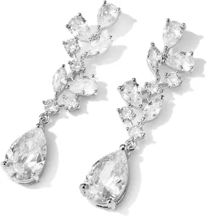 Fashion Shiny Drop Zircon Earrings
